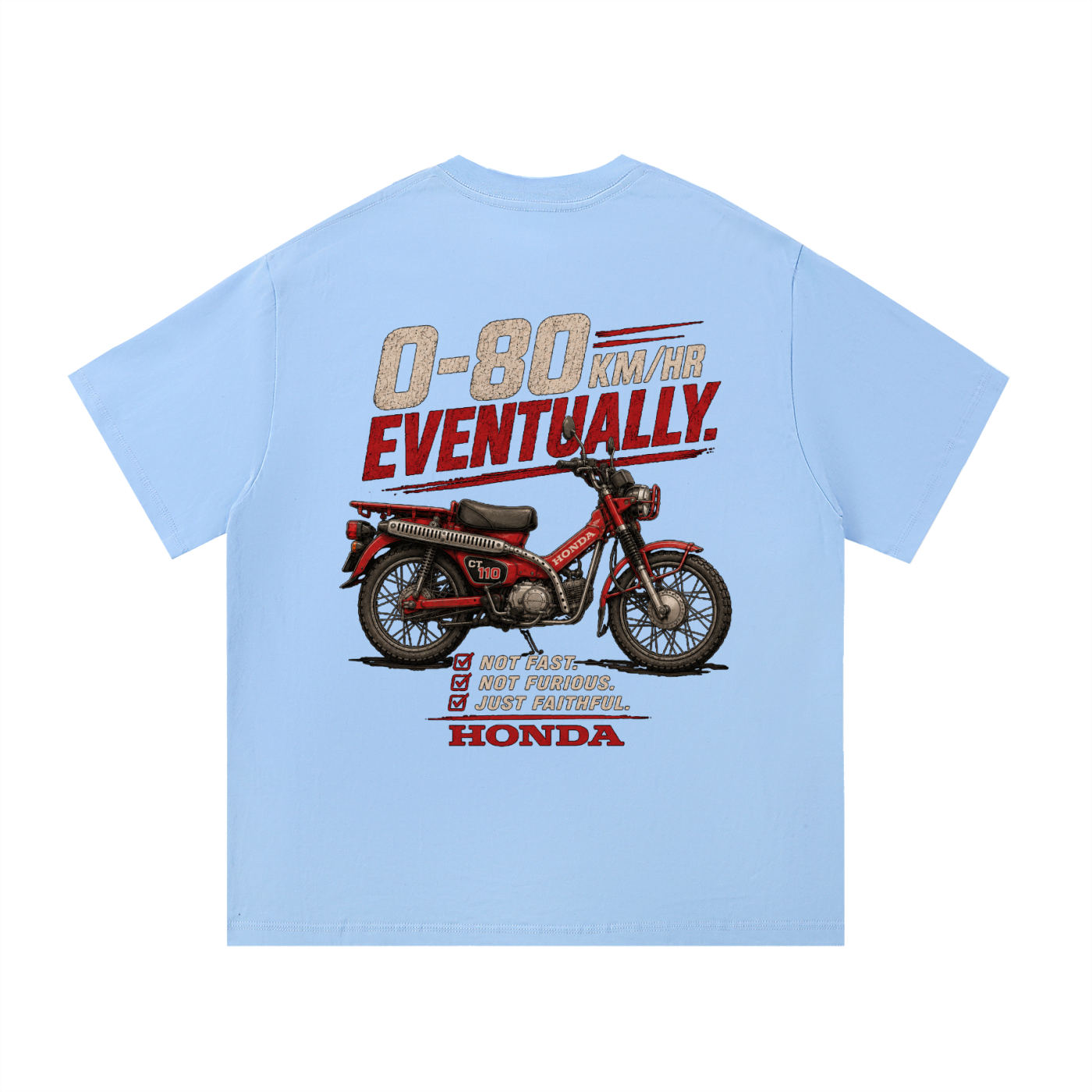 0-80 Eventually T-Shirt | 100%Cotton| Regular Fit | FREE SHIPPING |