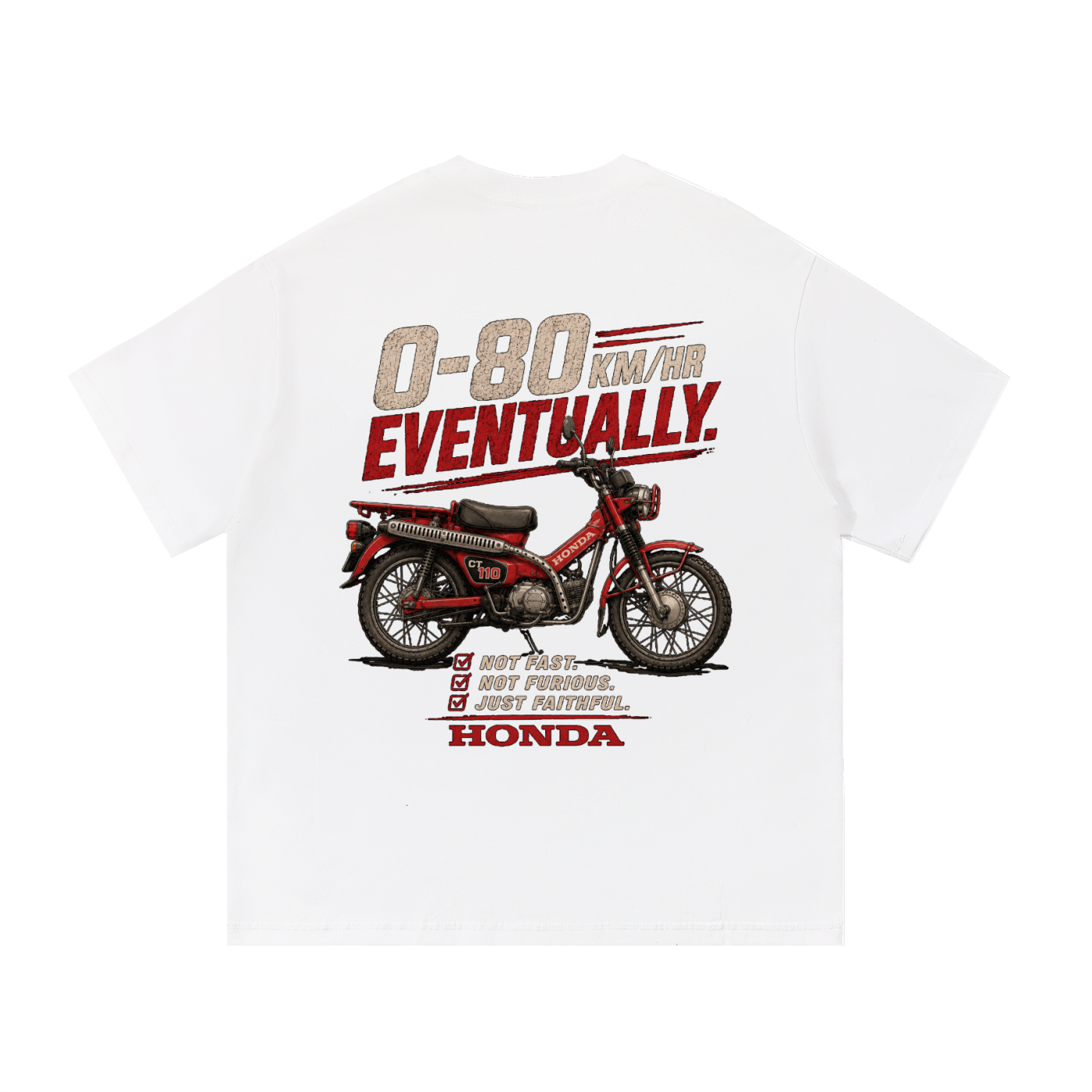 0-80 Eventually T-Shirt | 100%Cotton| Regular Fit | FREE SHIPPING |