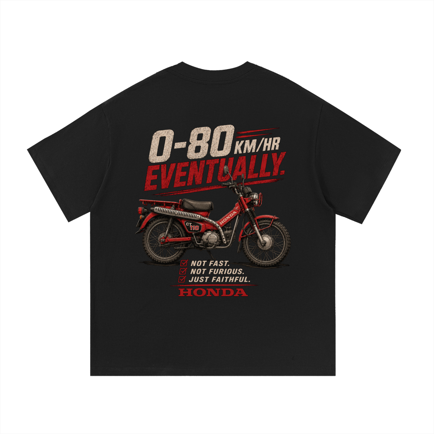 0-80 Eventually T-Shirt | 100%Cotton| Regular Fit | FREE SHIPPING |