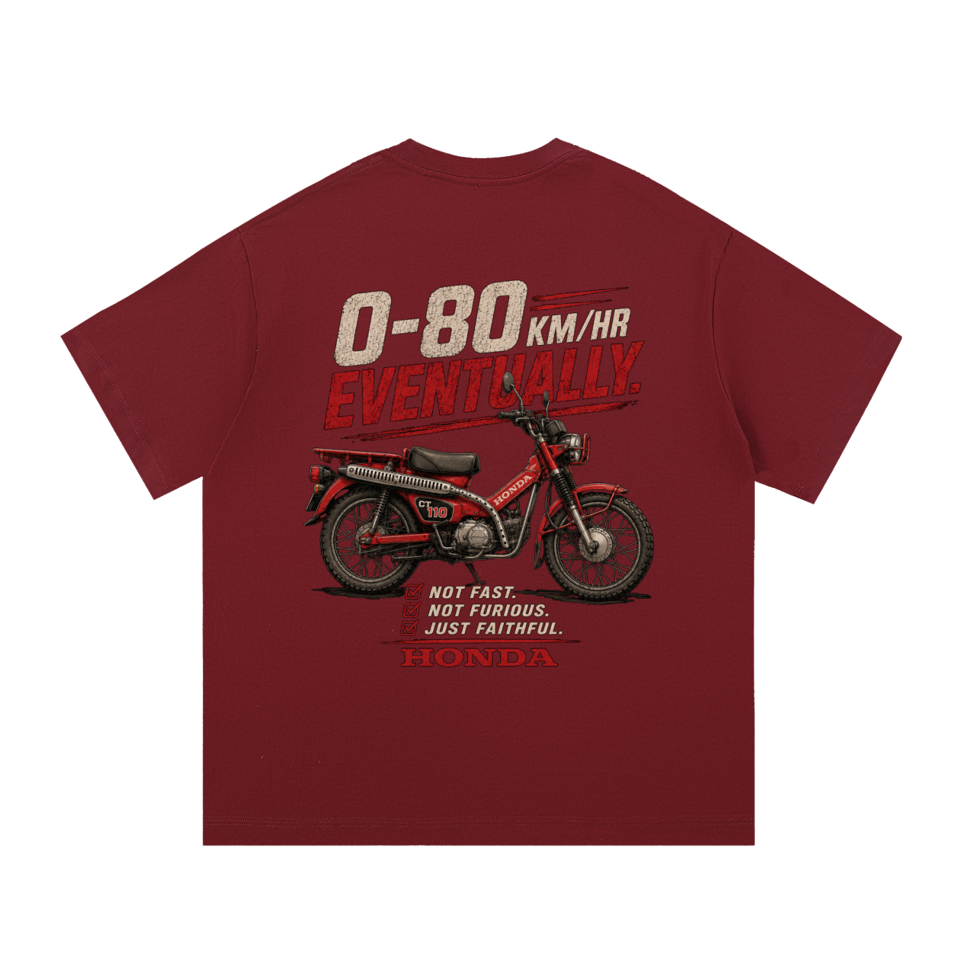 0-80 Eventually T-Shirt | 100%Cotton| Regular Fit | FREE SHIPPING |