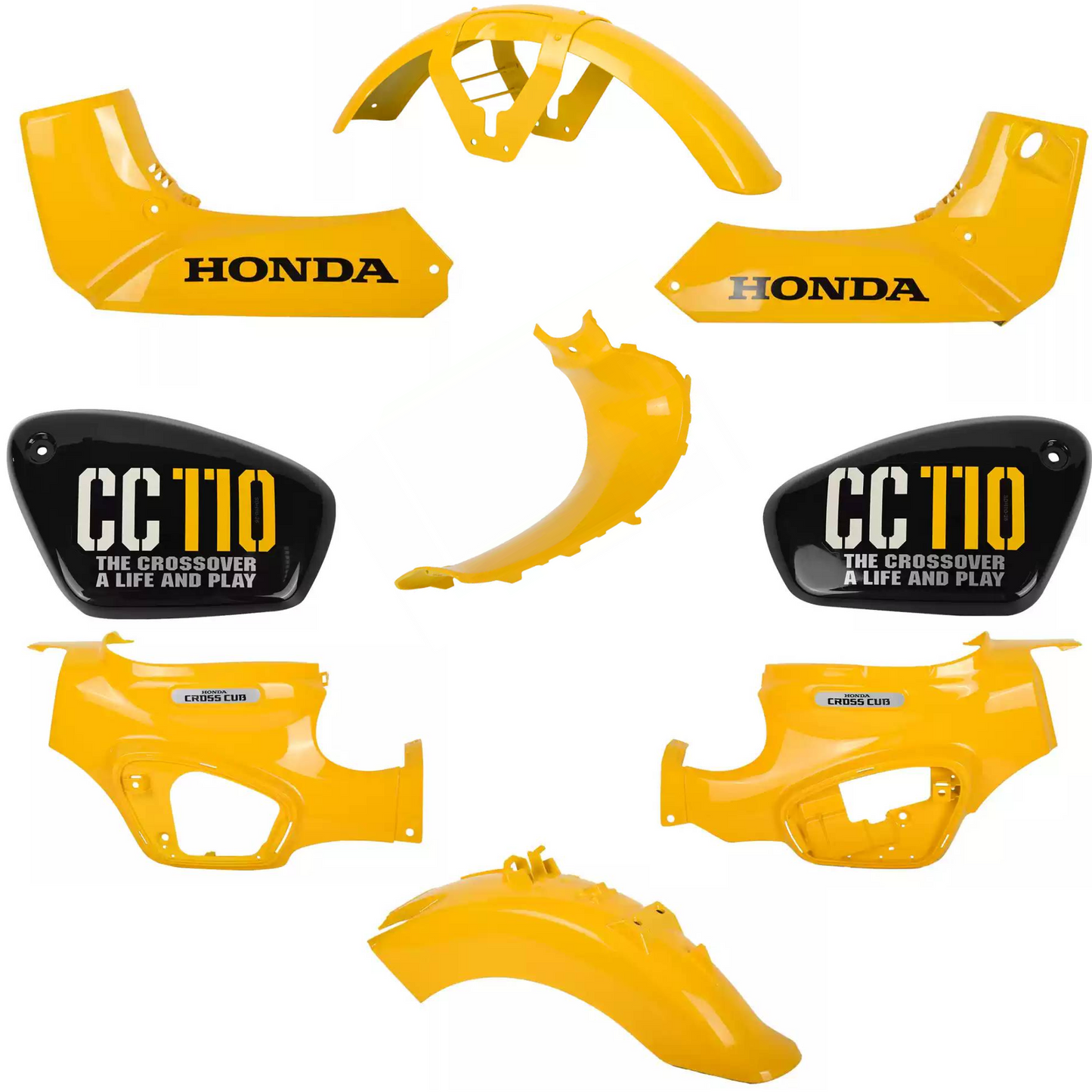 CC110 C110X C110XJ Fluorescent Yellow CT125 Style Honda OEM Fairings