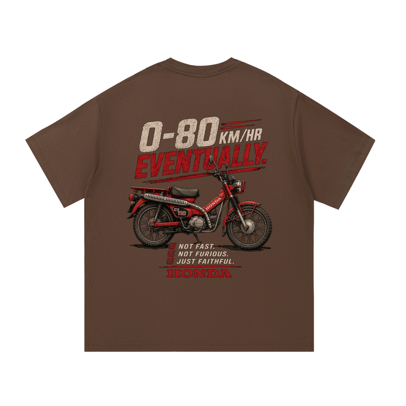 0-80 Eventually T-Shirt | 100%Cotton| Regular Fit | FREE SHIPPING |
