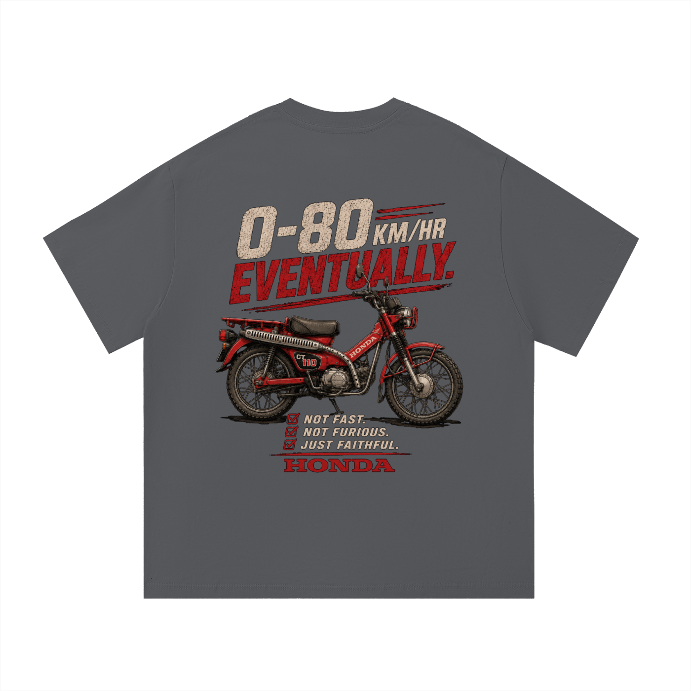 0-80 Eventually T-Shirt | 100%Cotton| Regular Fit | FREE SHIPPING |