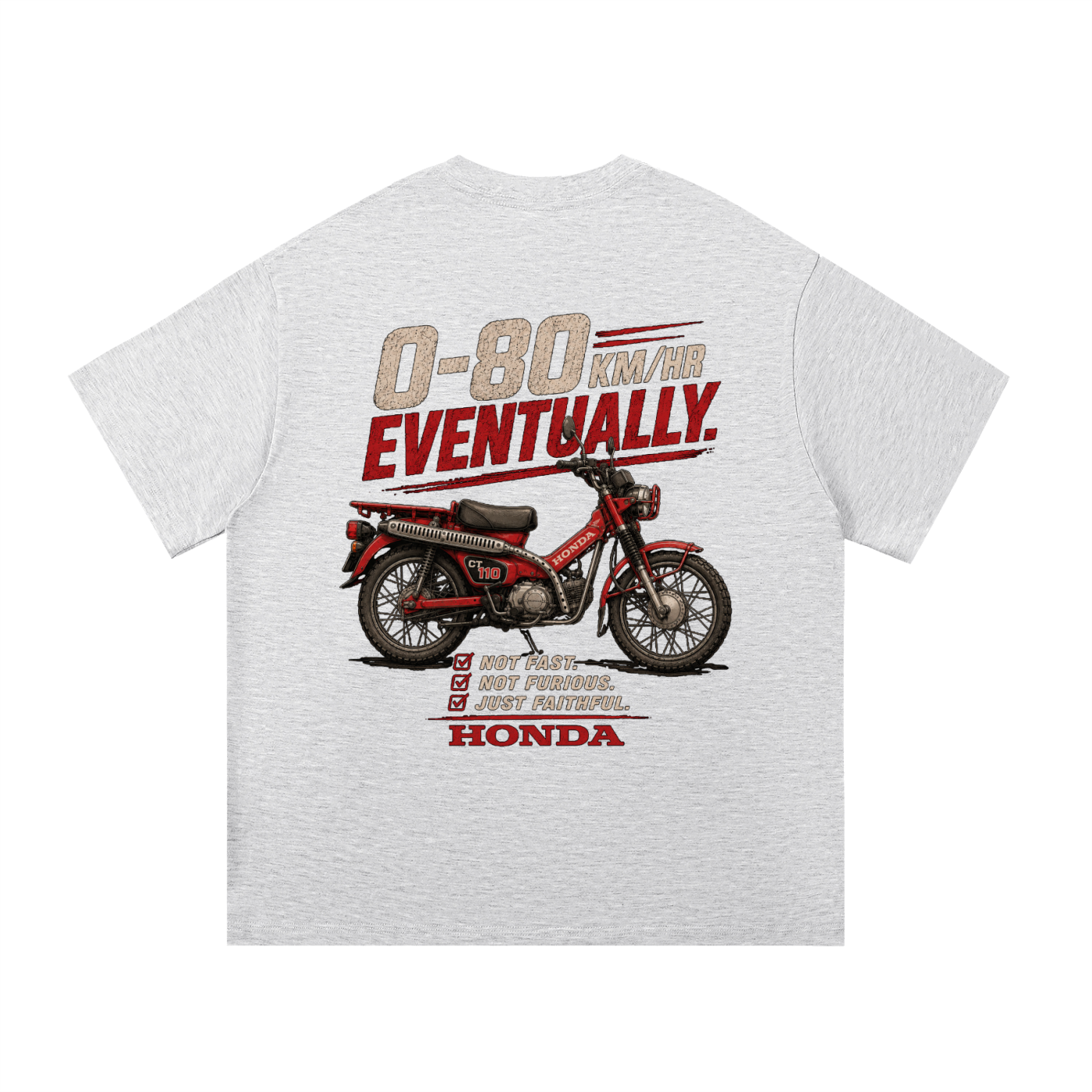 0-80 Eventually T-Shirt | 100%Cotton| Regular Fit | FREE SHIPPING |